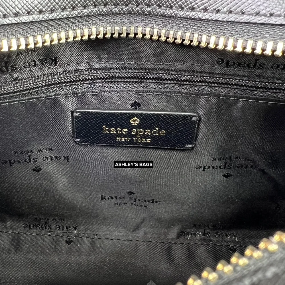 Kate Spade Madison Small Satchel Crossbody In Black